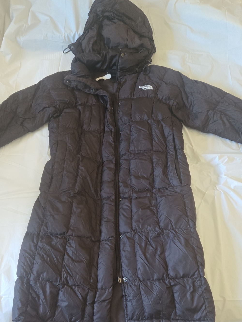 The North Face Women's Long Puffer Coat in Dark Brown